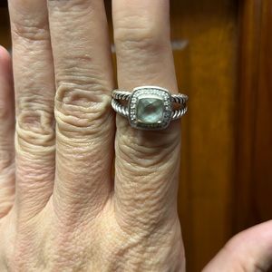 David Yurman prasolite ring size 8